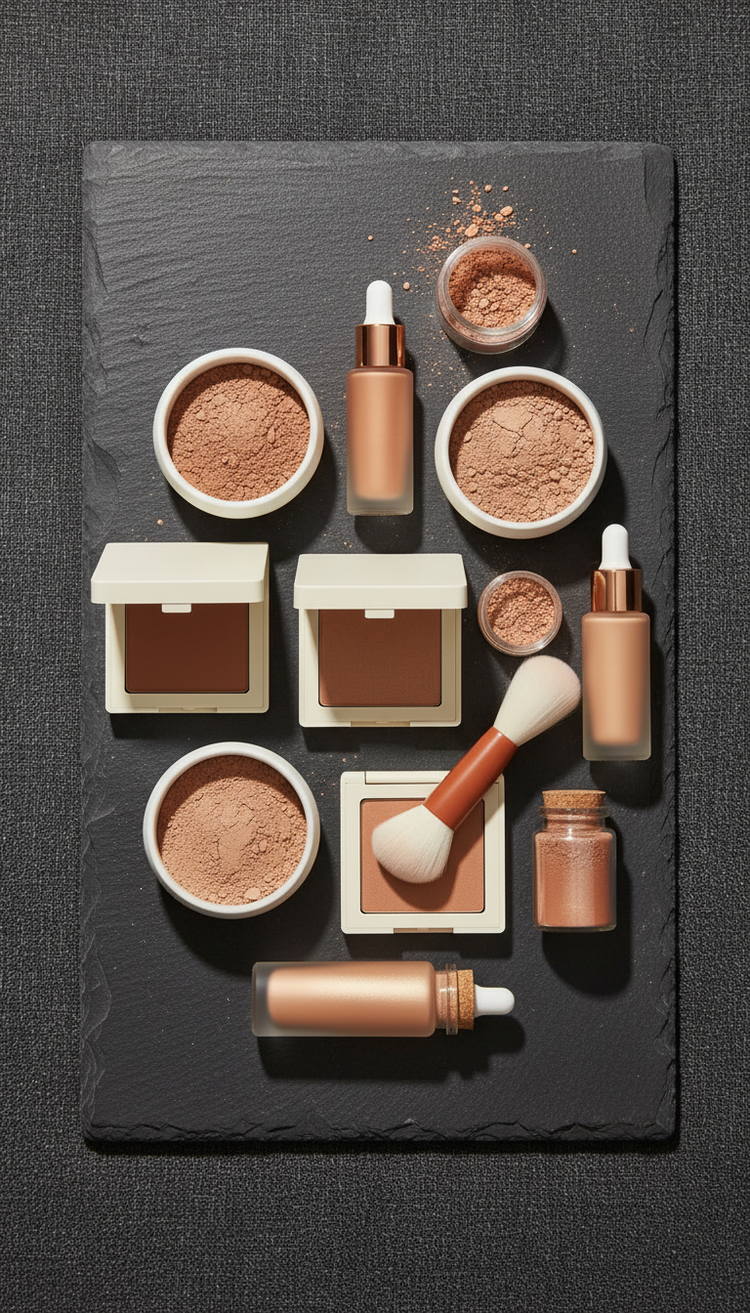 Mineral-Based Cosmetics Set in a new setting