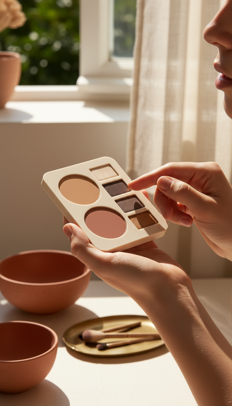 Multi-Palette for Eyes & Cheeks in use